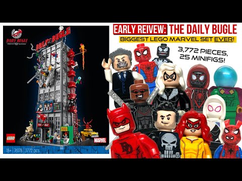 LEGO Daily Bugle Review - BIGGEST LEGO Marvel Set EVER! Daredevil, Punisher... it's GREAT!