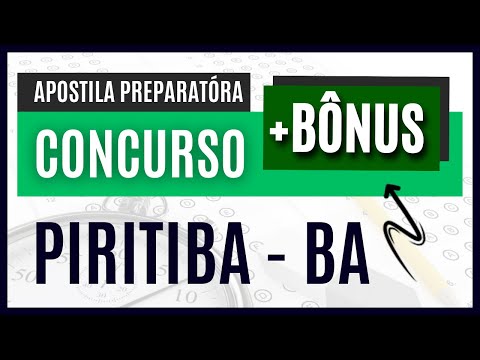 Como PASSAR no Concurso Piritiba - BA 2024 - Material EXCLUSIVO para Guarda Municipal