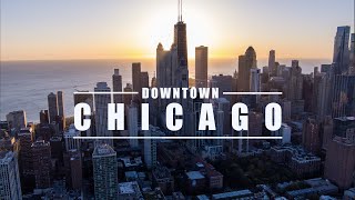 4k Chicago Sunrise Aerial
