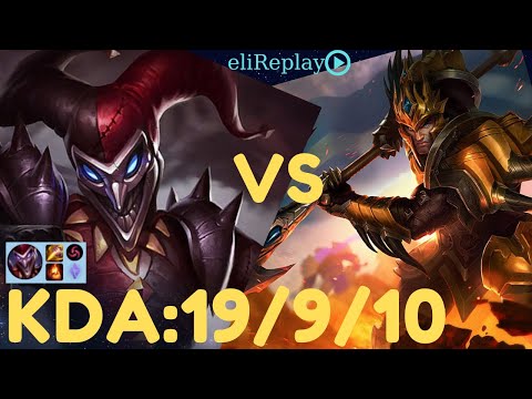 Shaco vs Jarvan IV (JUNGLE) -KDA: 19 /9 /10 | Rank 127 | EUNE Challenger | League of Legends
