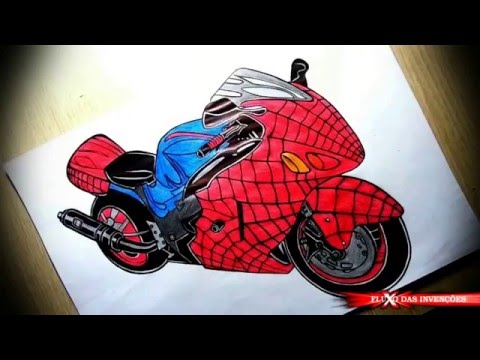 Desenhos de Motos de Super Heróis , Animes e Games
