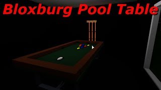 Roblox Bloxburg How To Make A Pool Table