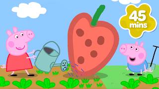 Peppa Wutz Deutsch 🍓 Peppa und Schorsch bauen eine RIESIGE Erdbeere | Ganze Folgen | 40 Minuten
