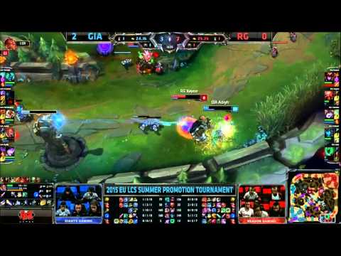 Giants vs Reason Gaming EU LCS Summer Promotion Tournament 9th Seed game 3 highlights