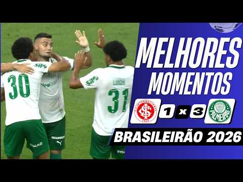 Internacional 1 x 3 Palmeiras | Melhores Momentos (COMPLETOS) | Brasileirão 2026