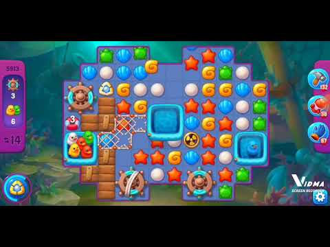 Fishdom. 5913 super hard level no boosters and diamonds