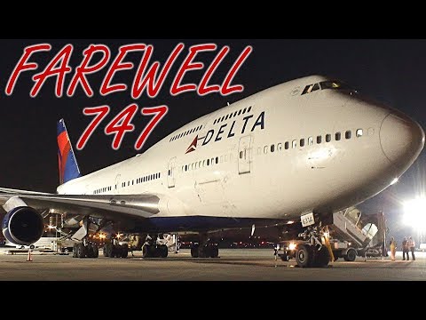 {TrueSound}™ Last Ever Delta Boeing 747-400 @ Ft. Lauderdale! POWERFUL Jetblast, Taxi, Takeoff