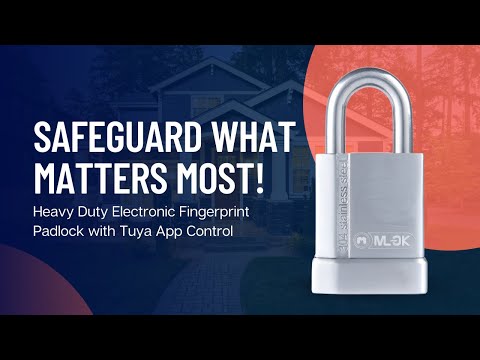 Heavy Duty Electronic Fingerprint Padlock with Tuya App Control | Ultimate Security