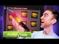 Opening my trade offers & sending back the skins...