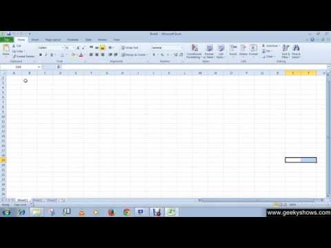 Microsoft Office Excel 2010 Moving around the worksheet