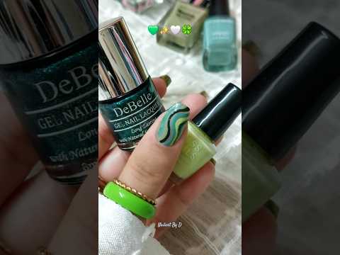 Monochrome Swirlies💚🍀✨️🤍 #swirl #fall #autumn #fallnails #monochrome #nails #nailart #naildesign