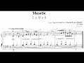 Musette, from English Suite No. 3 in G minor, Gavotte II (J.S. Bach)  Partitions, Scores, Partituras