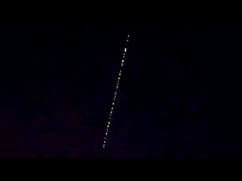 What was that string of lights in the sky above Evansville?