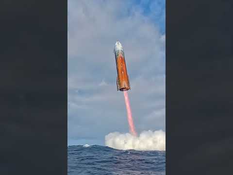 #SpaceX #Starship Flight 10 Splashdown from Buoy Cam with Incredible Audio 🎤🌊🚀