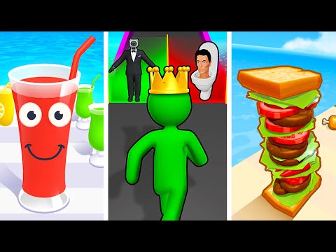 Giant Rush!  Vs Join Clash 3D Vs Sandwich Runner❤️❤️❤️Walkthrough Gameplay HR5221