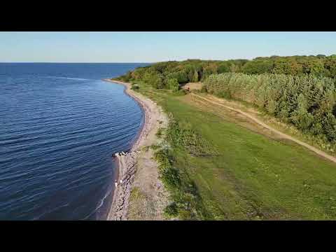 beautiful Coast line of Trelde naes in Denmark.