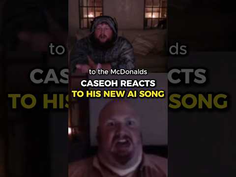 CaseOh Reacts To His New AI Song 😭 #caseoh #meme