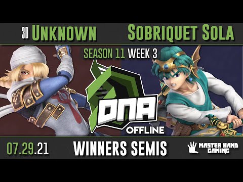 DNA S11:W3 - 3D | Unknown (Sheik) Vs. Sobriquet Sola (Hero) - W Semifinals