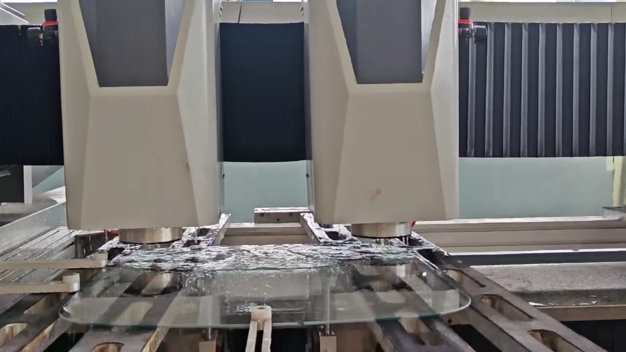 Precision Dual-Head CNC Glass Grinding and Polishing Machine