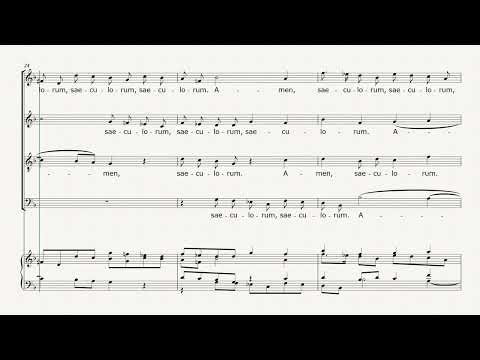 Gloria Patri MAGNIFICAT RV 610 Vivaldi - SATB + piano accompaniment (training score)