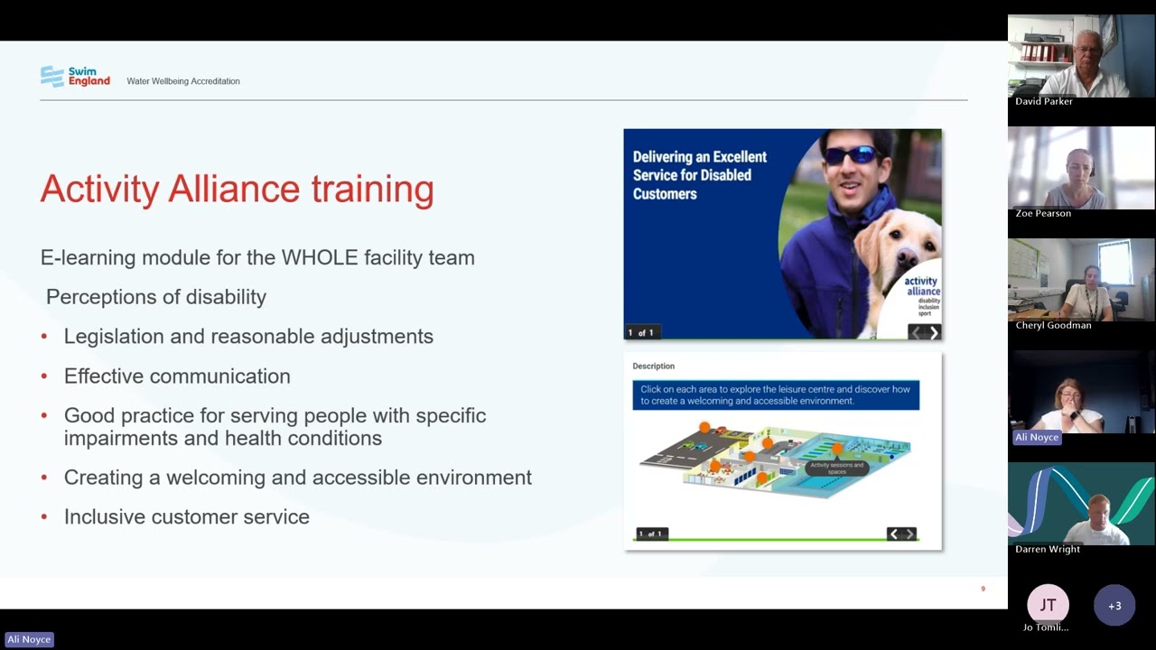 Swim England Water Wellbeing Accreditation