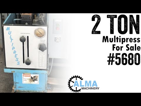 2 Ton Multipress W6A-2P - Machine #5680 Trial Run
