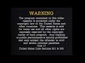 Fbi Vhs Video Cassette Warning 1996