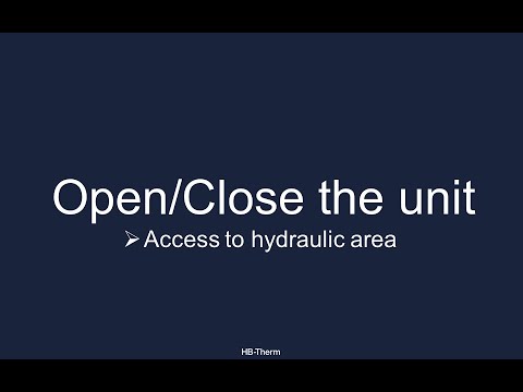 Assembly Instruction - Open/Close the unit