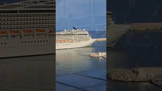 Msc Magnifica parte dal porto di Palermo | Vista da Costa Fascinosa