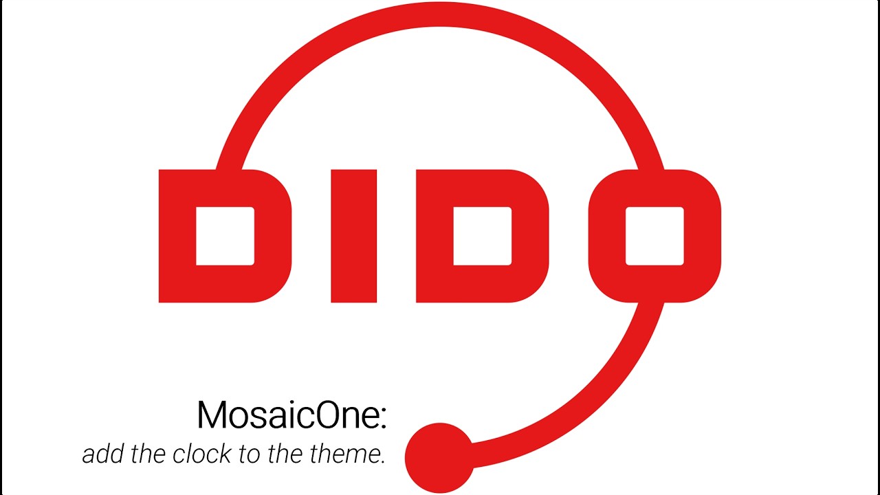 MosaicOne: add the clock to the graphic