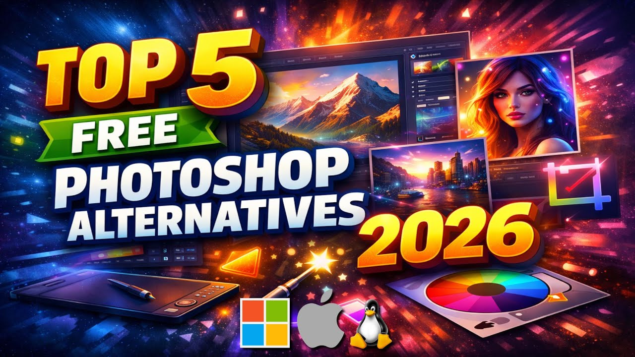 Top 5 Best FREE PHOTOSHOP Alternatives (2026)