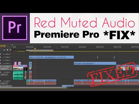 Red Muted Audio Adobe Premiere Pro CS 6 Fix