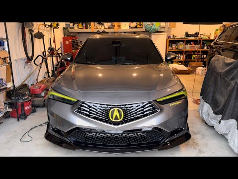 Acura Integra front lip spoiler install