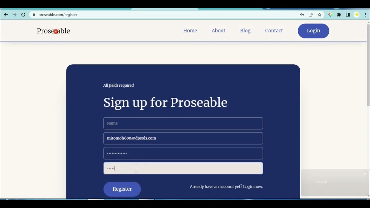 Proseable tutorial