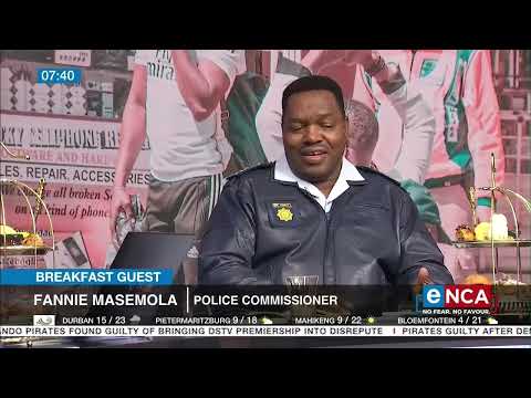 Breakfast guest Police commissioner Fannie Masemola [3 3]