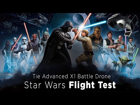 Star Wars Tie Advanced X1 Battle Drone FLIGHT TEST