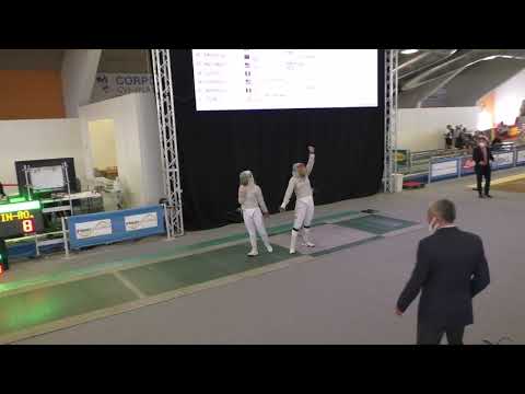 2022 676 T64 21 F S Individual Padova ITA GP GREEN BALZER FRA vs NOUTCHA BUL