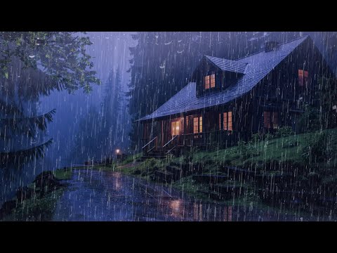 Perfect Rain Sounds For Sleeping - Intense Rainstorm for Deep Sleep & Relaxation, Study