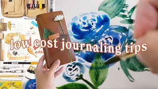 Low Cost Art Journaling Tips | Dollar Store, Daiso, Thrifting and Coupons!