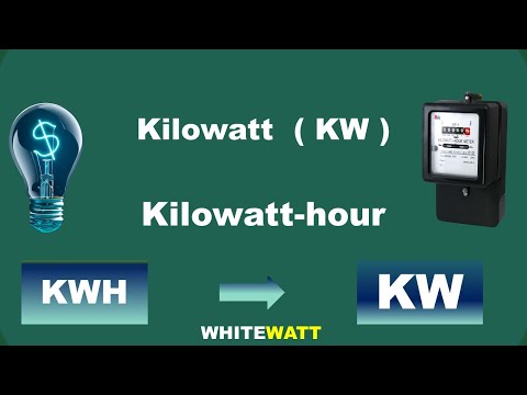 what is kilowatt kilowatt-hour | how to convert kwh to kw