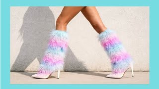DIY Fluffy Leg Warmers + Easy Sewing Tutorial for Beginners ⭐️ 