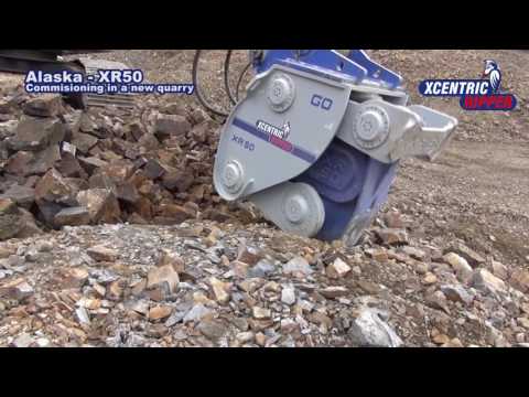 Xcentric Ripper XR50 commisioning in Alaska. Fractured Granite.