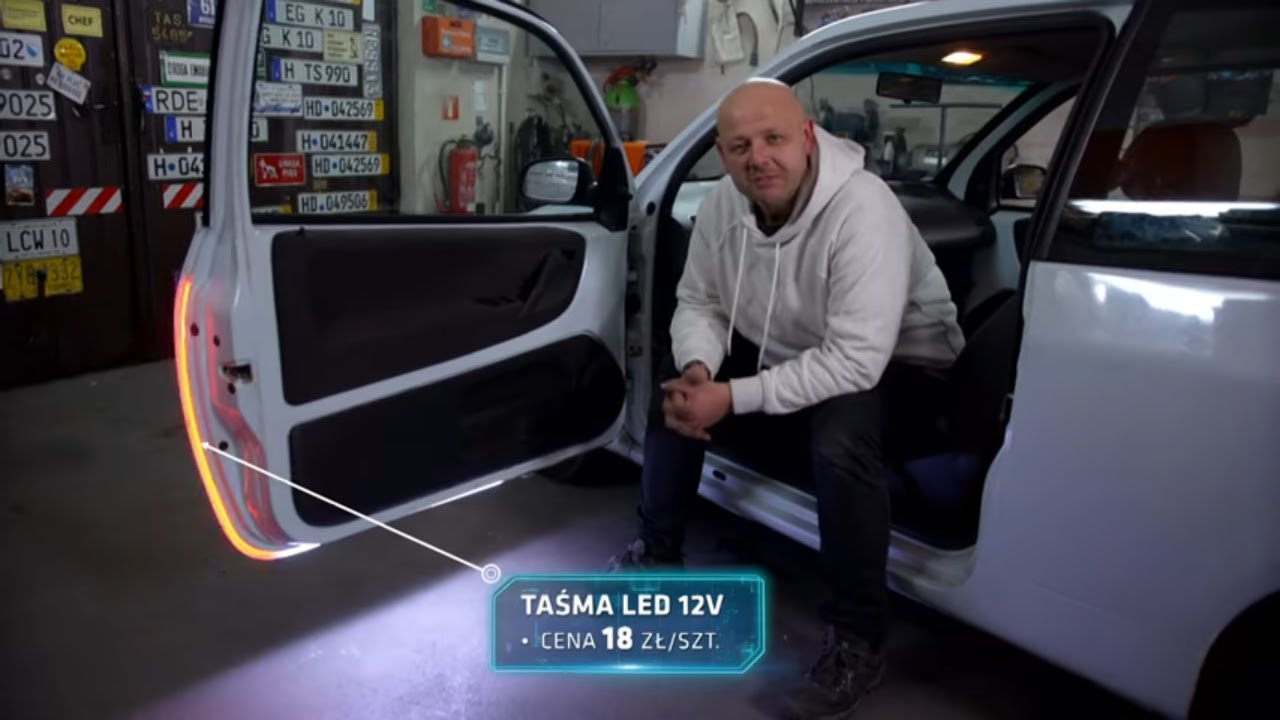 Zobacz jak zamontować LED-owe oświetlenie drzwi! #101_Gadżetów