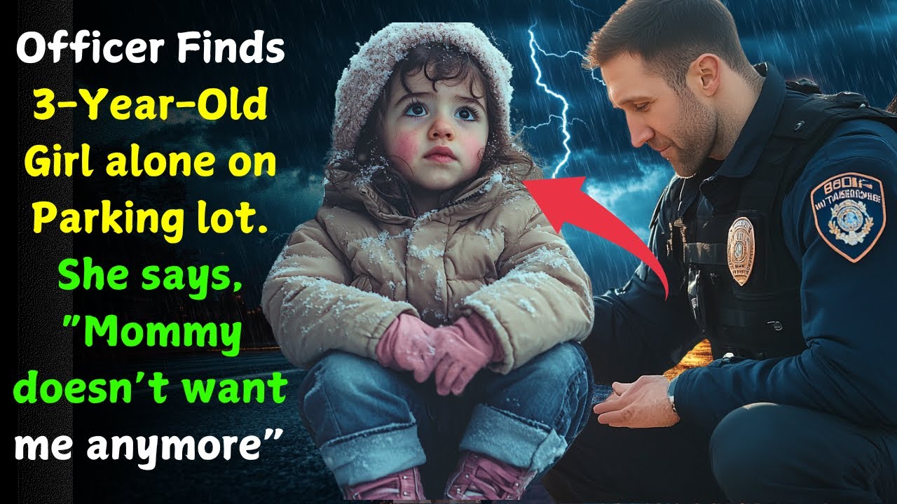 OFFICER FINDS 3-YEAR-OLD GIRL ALONE ON PARKING LOT. SHE SAYS, “MOMMY DOESN’T WANT ME ANYMORE”