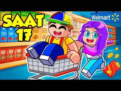 Gece Gizlice SÜPERMARKETTE Kaldık! - Roblox