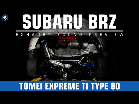 Tomei Expreme Ti Titanium Catback Exhaust Type 80 Subaru BRZ 2013+ / Scion FR-S 2013-2016