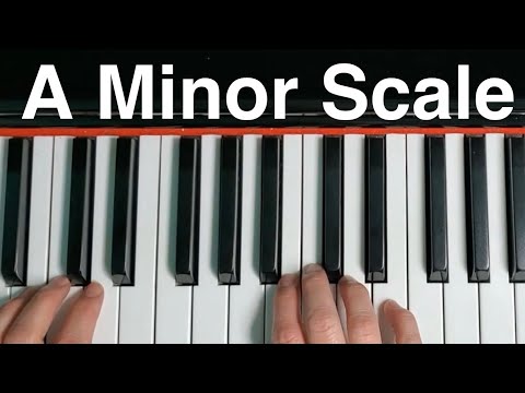 A Minor Scale Piano Natural Harmonic Melodic