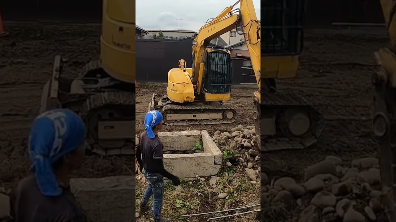 【古井戸】※お祓い済みです#井戸埋め#pc78us #komatsu #ショート