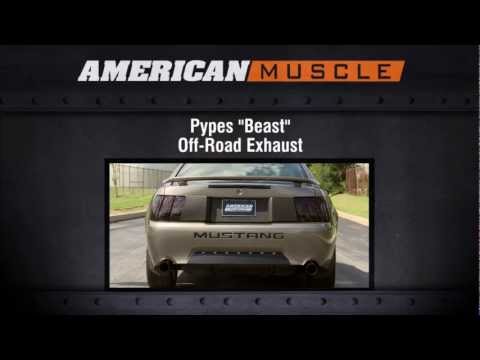 1999-2004 Mustang Pypes Exhaust Sound Clip The Beast Off-Road (GT) Review