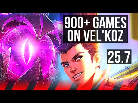 VEL'KOZ vs JAYCE (TOP) | 900+ games | KR Master | 25.7